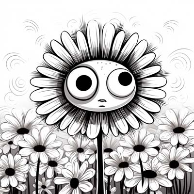 daisy coloring page