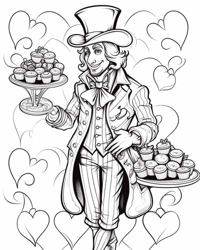 knave of hearts coloring page