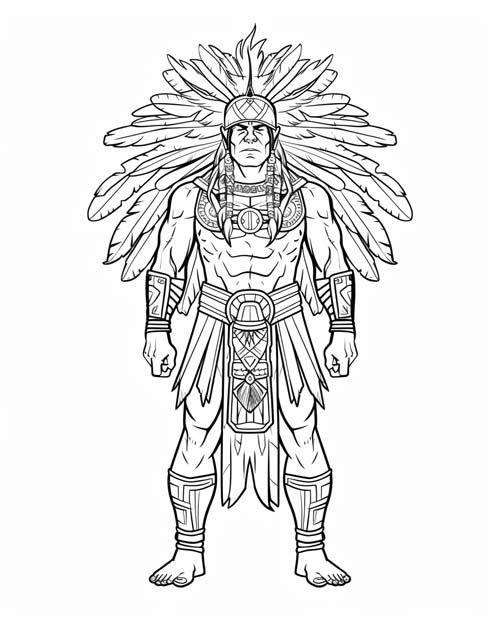 Montezuma II coloring page