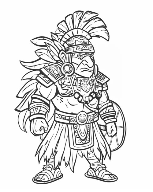 Montezuma II coloring page