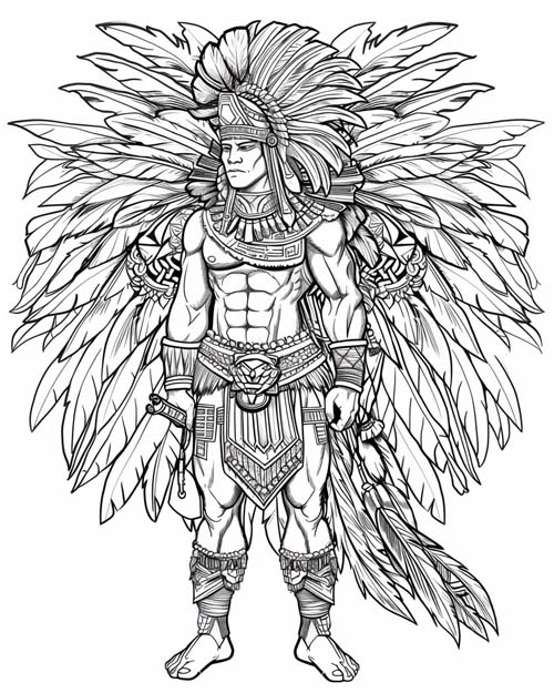Montezuma II coloring page
