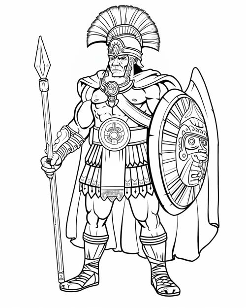 Montezuma II coloring page