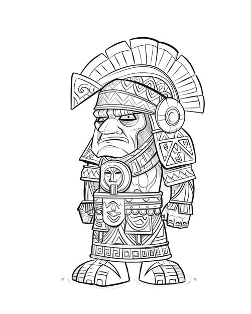 Montezuma II coloring page