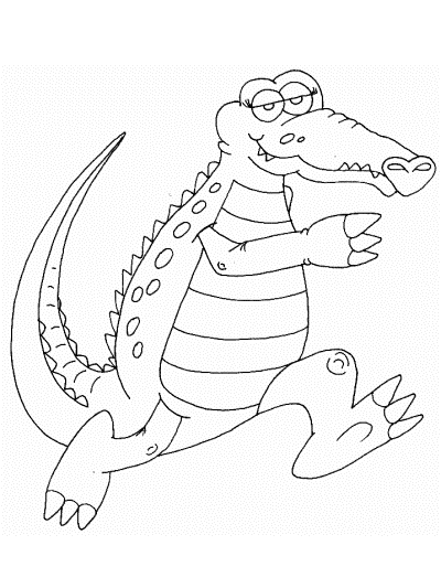 crocodile coloring page