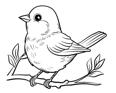 bluebird coloring page