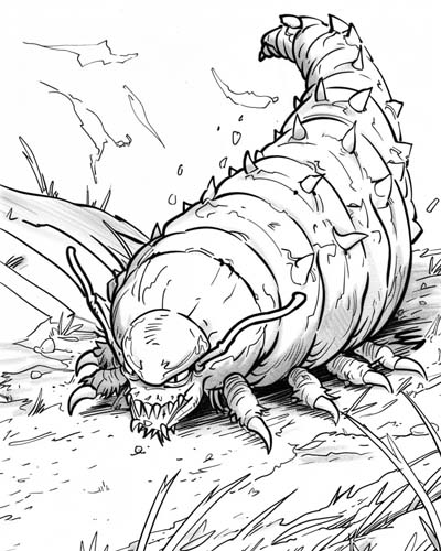 caterpillar coloring page