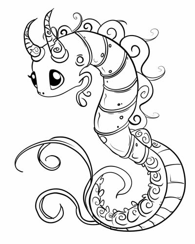 magical caterpillar coloring page