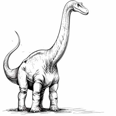 Brachiosaurus coloring page