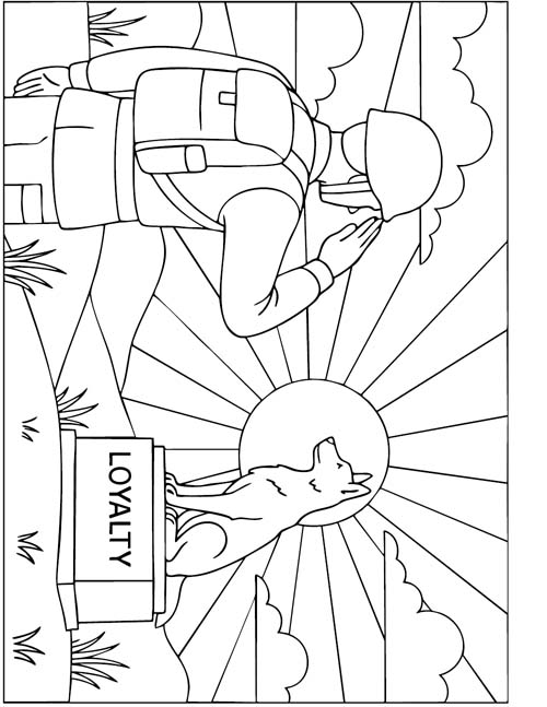 k9 monument coloring page