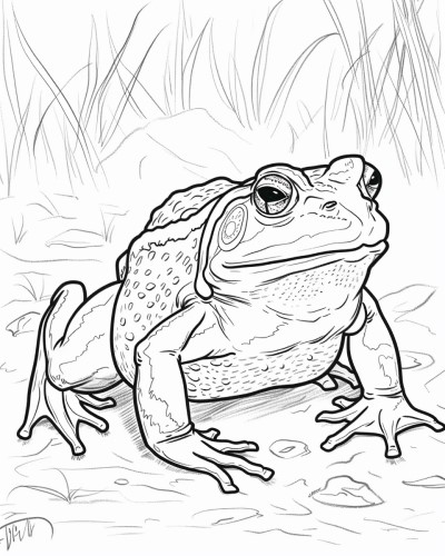 bullfrog coloring pages