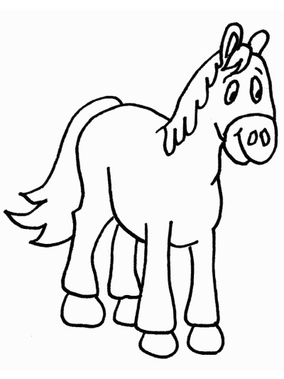 horse coloring page