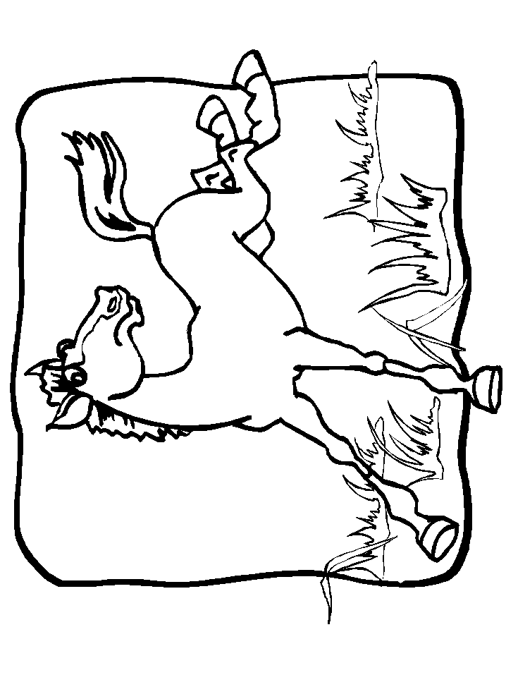 horse coloring book pages
