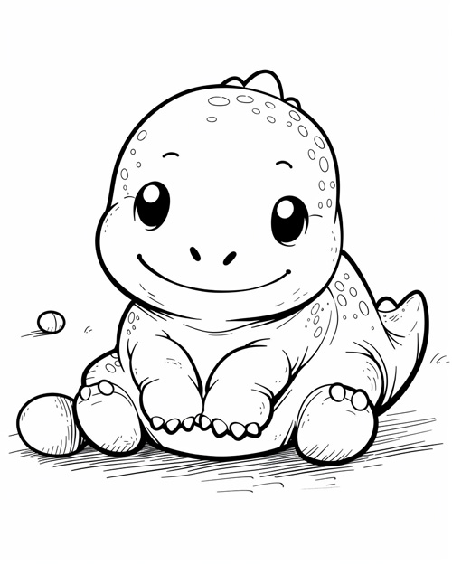coloring page of a lizard plushy