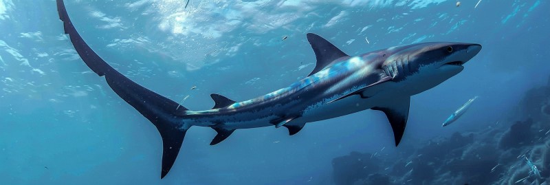 photo of a thresher shark