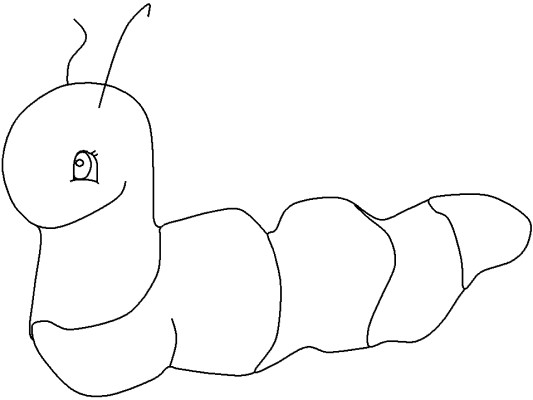 caterpillar coloring page