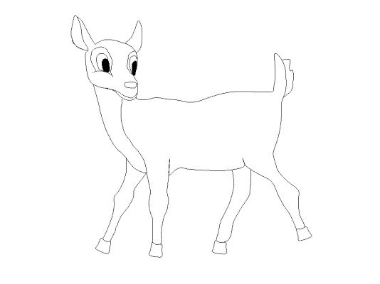 Deer Coloring Page