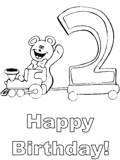 teddy bear birthday coloring book pages
