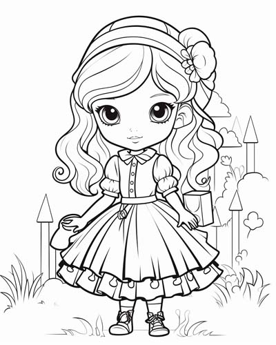 Alice in Wonderland coloring pages