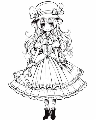 Alice in Wonderland coloring pages