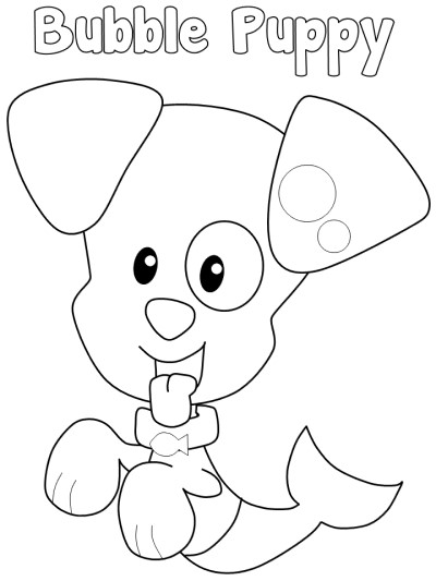 Bubble Puppy coloring page