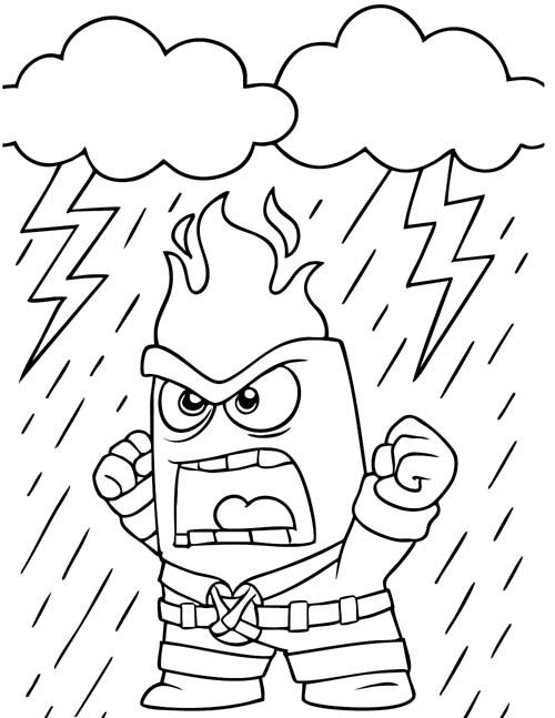 inside out coloring page of anger