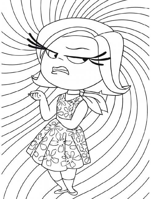 inside out coloring page of anger