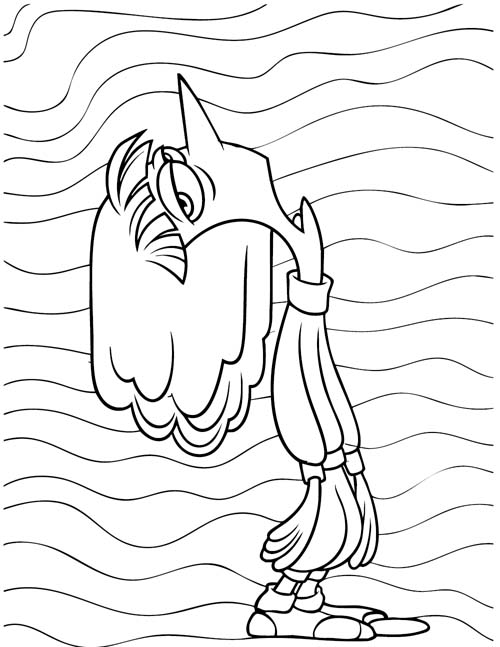 inside out coloring page of ennui