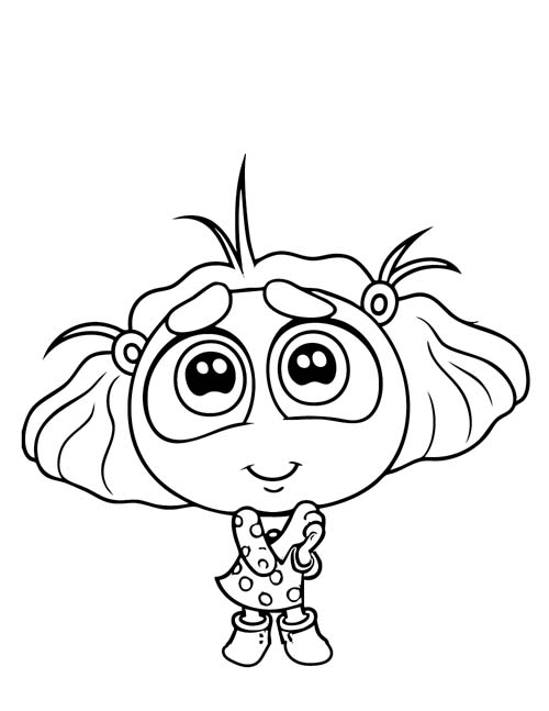 inside out coloring page of envy