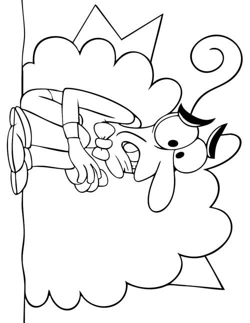 inside out coloring page of fear