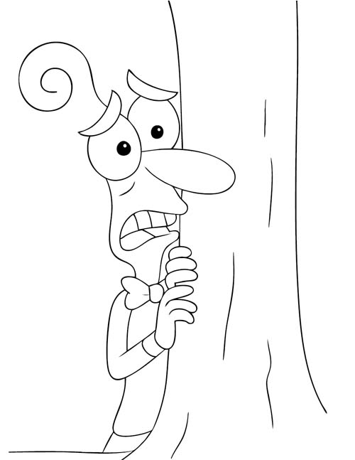 inside out coloring page of fear