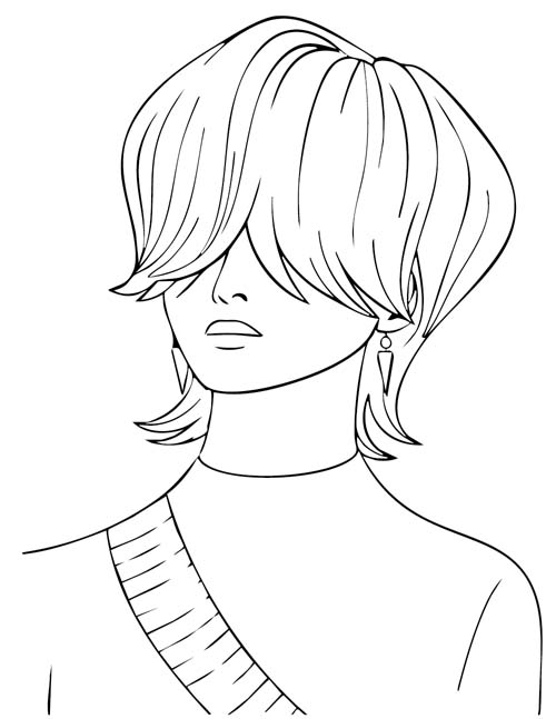 k-pop demon hunters coloring page of Mystery