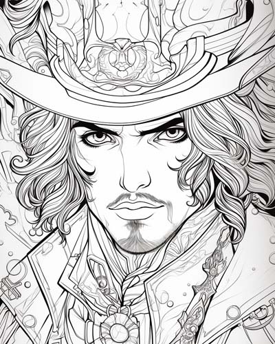 Captain Hook coloring page