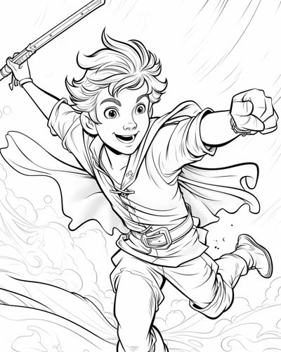 Peter Pan coloring page