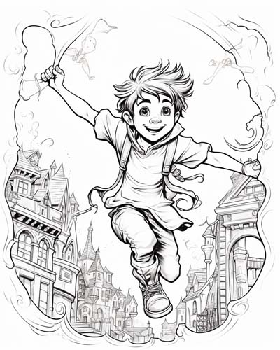 Peter Pan coloring page