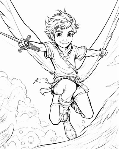 Peter Pan coloring page