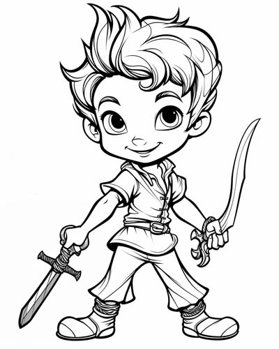 Peter Pan coloring page
