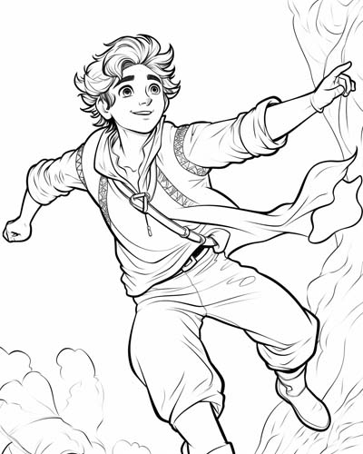 Peter Pan coloring page