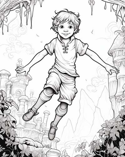 Peter Pan coloring page