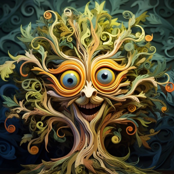 artwork of talking trees