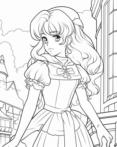 Wendy Darling coloring page