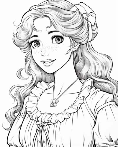 Wendy Darling coloring page