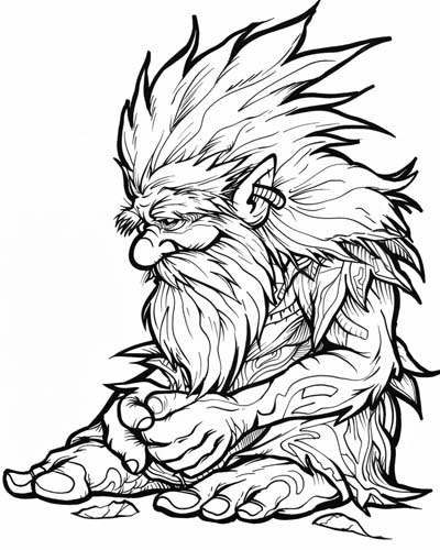 Brownie coloring page