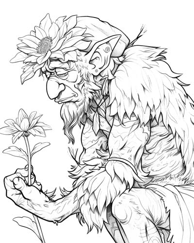 brownie coloring page