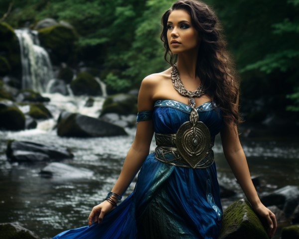 artwork of the Celtic goddess Danu