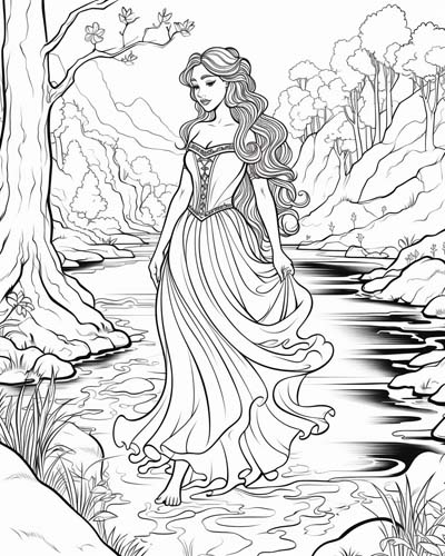 Danu coloring page