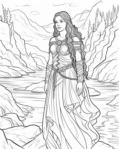 Danu coloring page