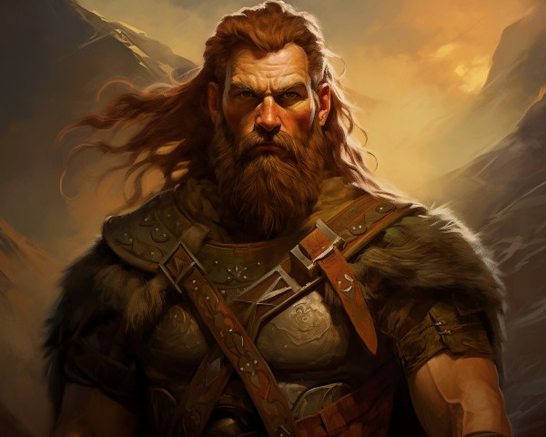 artwork of the Celtic hero Fingal