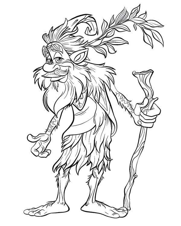 Green Man coloring page
