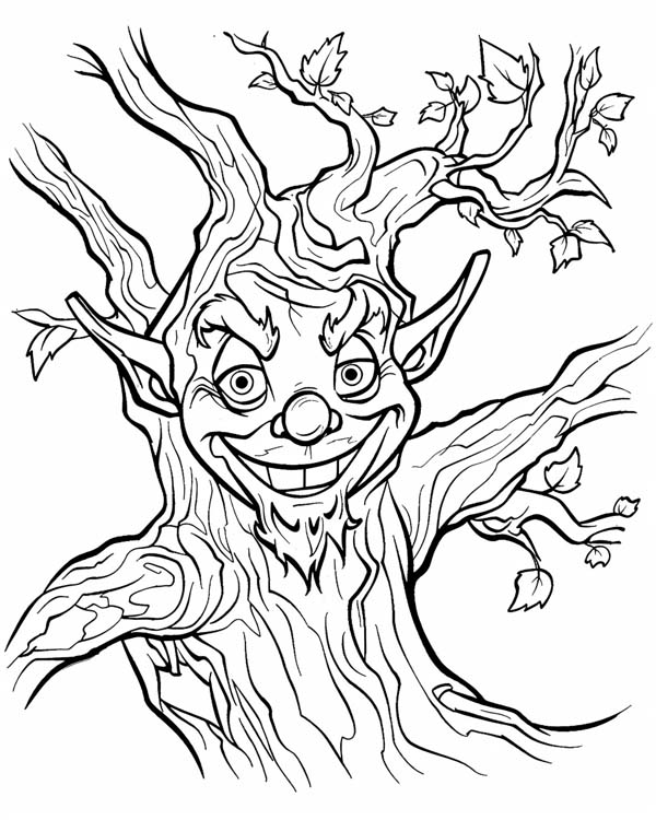 Green Man coloring page