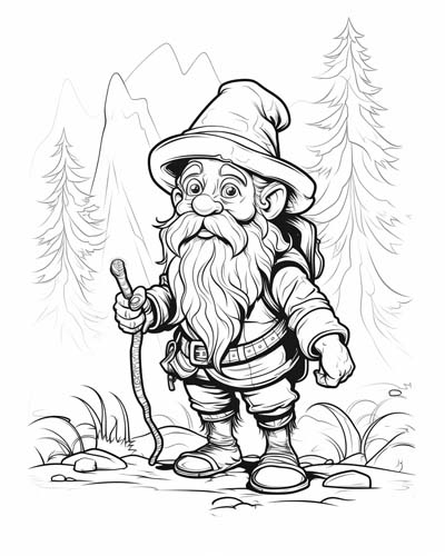 Celtic Leprechaun coloring page